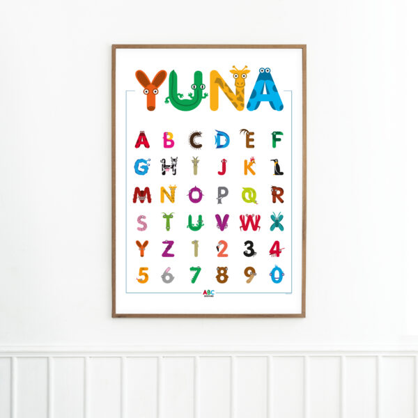 ABC Beestjes poster custom mockup